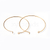 Jewelry Findings Golden Plated Brass Earring Hoops X-EC067-6NFG-2