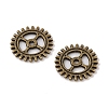 Tibetan Style Alloy Steampunk Pendants TIBEP-5458-AB-LF-2