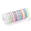 12 Rolls 12 Colors Luminous Polyester Sewing Thread OCOR-WH0087-05-2