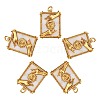 5Pcs Brass Pendants KK-SZ0005-03-1