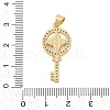 Brass Micro Pave Cubic Zirconia Pendants KK-I723-49C-G-3