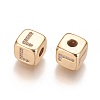 Brass Micro Pave Cubic Zirconia Beads KK-K238-16G-L-2