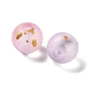 Frosted Transparent Acrylic Beads X1-OACR-F013-13J-2