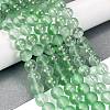 Frosted Transparent Glass Bead Strands GLAA-P065-8mm-04-1