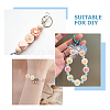 24Pcs 6 Colors UV Plating Printed Transparent Acrylic Beads TACR-DC0001-11-6