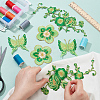  7Pcs 4 Style Embroidered Cloth Patch DIY-NB0008-33-10