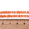 Electroplate Opaque Glass Beads Strands EGLA-Q139-01A-C08-4