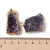 Raw Rough Natural Amethyst Pendants G-H084-10G-3