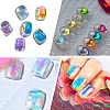 Aurora Laser Glass Paper Nail Art Stickers Decals MRMJ-WH20003-08-6