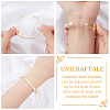 Unicraftale 2Pcs Brass Grooved Open Cuff Bangles Set for Women BJEW-UN0001-31-4