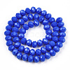 Opaque Solid Color Glass Beads Strands LS-EGLA-A034-P10mm-D32-2