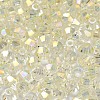 Full Rainbow Plated Transparent Electroplate Glass Beads EGLA-M030-02A-FR04-2