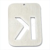 304 Stainless Steel Pendants STAS-Y004-01P-3