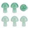 6Pcs Natural Green Aventurine GuaSha Stone G-PH0001-73-1