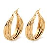 202 Stainless Steel Multi Layered Hoop Earrings EJEW-H003-11G-1