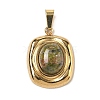 Natural & Synthetic Mixed Stone Pendants STAS-D209-01G-2