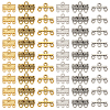   84Pcs 6 Styles Alloy Chandelier Components Links FIND-PH0020-20-1