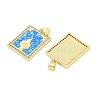 Brass Micro Pave Cubic Zirconia Pendants KK-I723-11G-2