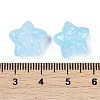 Transparent Spray Paint Glass Beads GLAA-H035-02G-3