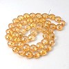 Electorplated Glass Beads EGLA-E002-1K-2