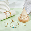   5Pcs 5 Style Alloy Satellite & Curb Chains Multi-strand Bracelets Set AJEW-PH0011-02-4