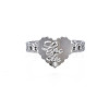 Non-Tarnish 304 Stainless Steel Heart with Word Love You Open Cuff Ring for Women RJEW-S405-261P-2