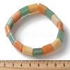 Handmade Lampwork Beaded Stretch Bracelets for Men Women BJEW-G738-02-5