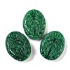 Dyed Natural Myanmar Jade Coin Pendants G-S378-01-1