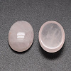 Oval Natural Rose Quartz Cabochons X-G-K020-25x18mm-07-2