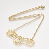 201 Stainless Steel Pendant Necklaces NJEW-T009-JN060-2-40-2