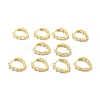 Cubic Zirconia Rectangle Hoop Earrings EJEW-E270-09G-01-3