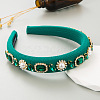 Baroque Glass Rhinestone Pearl Cloth Hair Bands PW23030366099-1