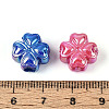 UV Plating Opaque Acrylic Beads SACR-T018-30M-4