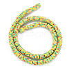 Handmade Polymer Clay Bead Strands X-CLAY-T020-10A-2