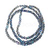 Transparent Electroplate Glass Beads Strands EGLA-A039-T2mm-UA07-2