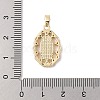 Brass Cubic Zirconia Pendants KK-Z050-19G-01-3