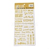 Hot Gold Foil Paper Self-Adhesive Stickers DIY-K076-01B-1