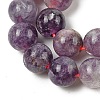Natural Lepidolite/Purple Mica Stone Beads Strands G-B133-A01-8MM-5