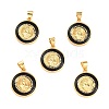 Brass Enamel Pendants KK-P209-03G-01-RS-1