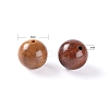 100Pcs 8mm Natural Petrified Wood Round Beads sgDIY-LS0002-04-3