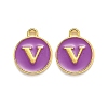 Golden Plated Alloy Enamel Charms LS-ENAM-Q437-12V-1