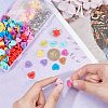 CHGCRAFT 150Pcs 10 Colors Plastic Heart Lapel Pin Backs FIND-CA0005-35-3