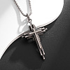 Religion Alloy Layered Cross Pendant Necklaces for Unisex WG392DA-01-2