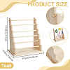 6 Layers Wood Bracelet Organizer Display Riser Stands BDIS-WH0011-10-2