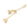 Brass Lobster Claw Clasps KK-K388-62G-2