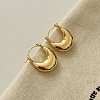 Retro Brass Huggie Hoop Earrings for Women TC8176-2-1