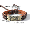 PU Leather Cord Adjustable Bracelets PW-WG4168B-02-2