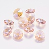 Faceted Glass Rhinestone Charms RGLA-F049-6mm-223PS-1