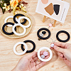 10Pcs 2 Colors Ring Silicone Beads SIL-DC0001-79-3