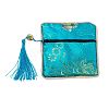 Chinese Brocade Tassel Zipper Jewelry Bag Gift Pouch ABAG-F005-05-1